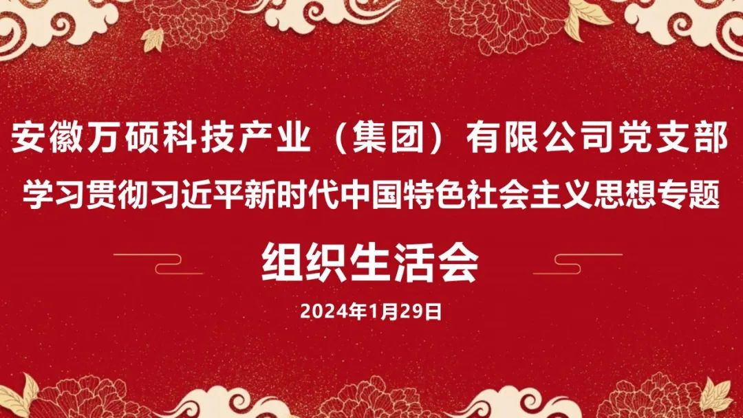 強(qiáng)黨性、找差距、明方向丨安徽萬(wàn)碩科技產(chǎn)業(yè)(集團(tuán))有限公司黨支部學(xué)習(xí)貫徹習(xí)近平新時(shí)代中國(guó)特色社會(huì)主義思想專題組織生活會(huì)召開(kāi)