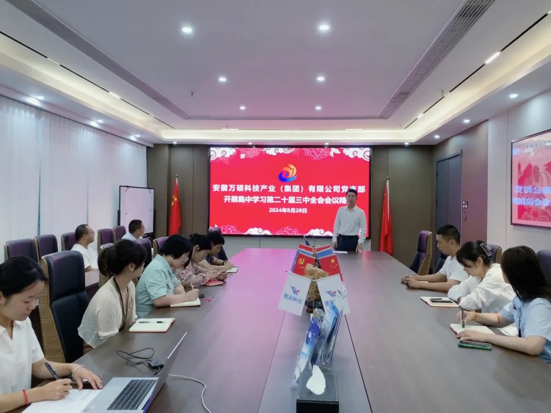主題黨日丨安徽萬碩科技產(chǎn)業(yè)(集團(tuán))有限公司黨支部開展深入學(xué)習(xí)貫徹黨的二十屆三中全會(huì)精神主題活動(dòng)