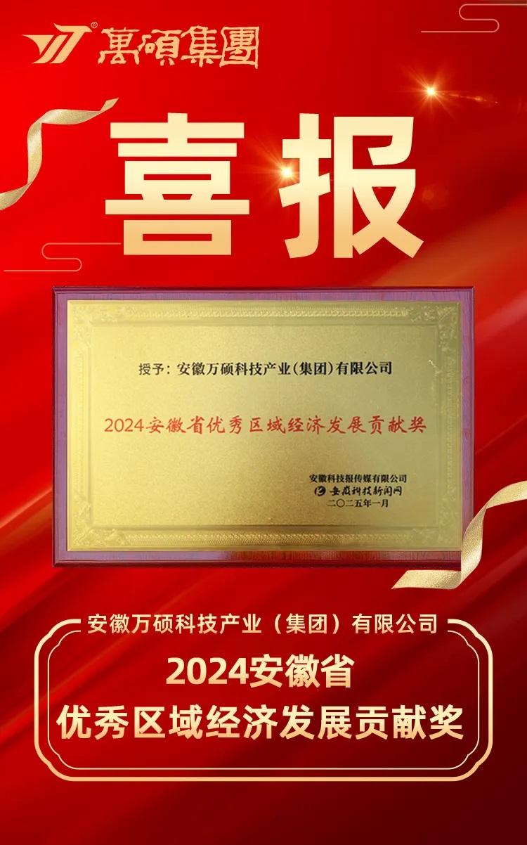 助力區(qū)域經(jīng)濟(jì)結(jié)碩果 | 萬(wàn)碩集團(tuán)榮獲“2024安徽省優(yōu)秀區(qū)域經(jīng)濟(jì)發(fā)展貢獻(xiàn)獎(jiǎng)”！
